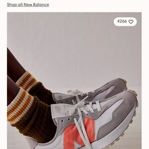 New Balance Women's Gray and orange Sneakers